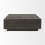 Mercana Hayden Coffee Table Dark Brown Wood | 42" Square