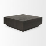 Mercana Hayden Coffee Table Dark Brown Wood | 42" Square