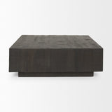 Mercana Hayden Coffee Table Dark Brown Wood | 42" Square