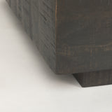 Mercana Hayden Coffee Table Dark Brown Wood | 42" Square