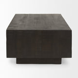 Mercana Hayden Coffee Table Dark Brown Wood | Rectangular