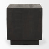 Mercana Hayden End/Side Table Dark Brown Wood | 11" Square