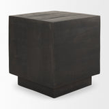 Mercana Hayden End/Side Table Dark Brown Wood | 11" Square