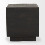 Mercana Hayden End/Side Table Dark Brown Wood | 11" Square