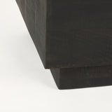 Mercana Hayden End/Side Table Dark Brown Wood | 11" Square