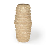 Mercana Kamli Vase Beige Paper Mache | Small