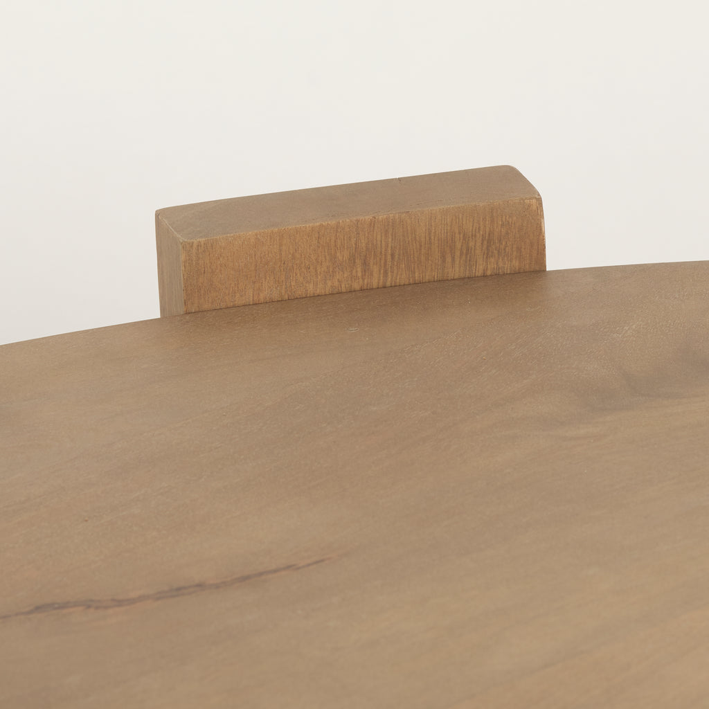 Mercana Evelyn Coffee Table Light Brown Wood | Oblong