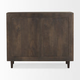 Mercana Tucker Accent Cabinet Dark Brown Wood | 2 Door