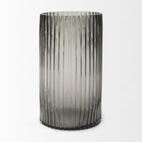 Mercana Dawn Vase Black Glass | Tall