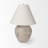 Mercana Marvin Table Lamp Taupe Ceramic