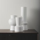 Mercana Laforge White Vase White Ceramic | 9H