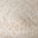 Mercana Khloe Pouf Cream | Jacquard | Large