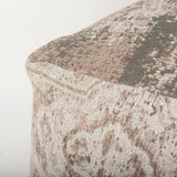 Mercana Khloe Pouf Taupe | Jacquard | Large