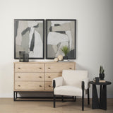 Mercana Ciara Sideboard Beige Wood | Black Metal