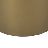 Mercana Eclipse End/Side Table Gold Metal | Brown Wood