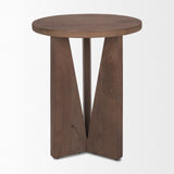 Mercana Mattius Accent Table Medium Brown Wood