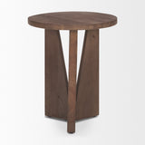 Mercana Mattius Accent Table Medium Brown Wood