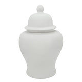 Sagebrook Home Contemporary 28"h Temple Jar, Matte White 15871-02 White Ceramic