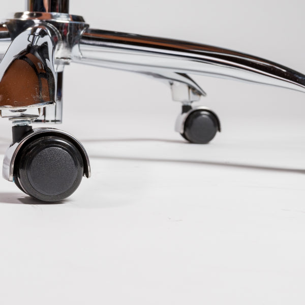 Gunar Pro High Back Office Chair in Cognac with Chrome Base