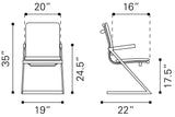 English Elm EE2948 100% Polyurethane, Steel Modern Commercial Grade Conference Chair Set - Set of 2 Black, Silver 100% Polyurethane, Steel