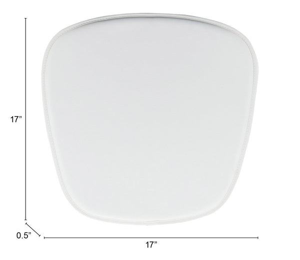 Zuo Modern Wire 100% Polyurethane, Foam Modern Commercial Grade Cushions White 100% Polyurethane, Foam