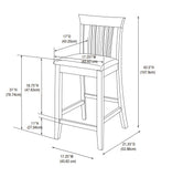 Torino 30 in Craftsman Bar Stool