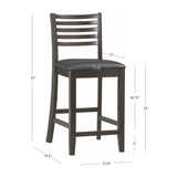 Triena 24 in Ladder Counter Stool