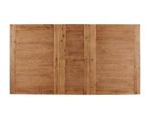 Alpine Furniture Aspen Extension Dining Table w/Butterfly Leaf, Antique Natural 8812-01 Iron Brush Antique Natural Acacia Solids and Acacia Veneer 42 x 60-78 x 30