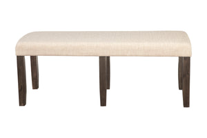 Alpine Furniture Brayden Dining Bench 2019-03 Espresso Acacia Solids & Veneer 50.5 x 19 x 20