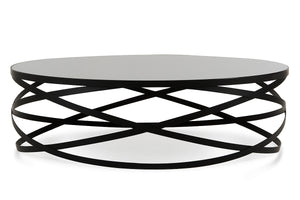 VIG Furniture Modrest Wixon Modern Black Round Coffee Table VGEWF1139AA