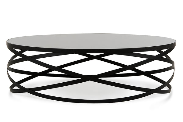 VIG Furniture Modrest Wixon Modern Black Round Coffee Table VGEWF1139AA