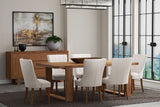 Alpine Furniture Ayala Dining Table 3385-01 Antique Cappuccino Pine Solids & Veneer 84 x 42 x 30