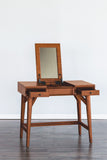 Alpine Furniture Flynn Bedroom Vanity, Acorn 966-19 Acorn Mahogany Solids & Okoume Veneer 36 x 22 x 30