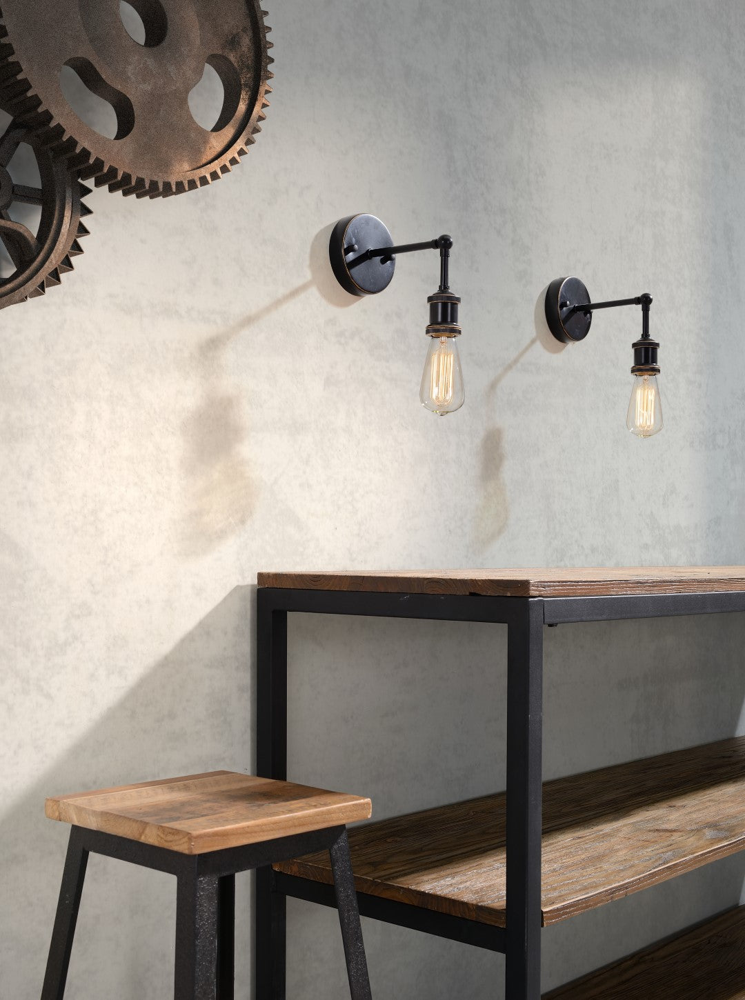 Miserite Steampunk Wall Lamp - Thumbnail 3