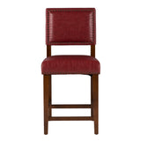 Brook Red Counter Stool