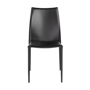 Dalia Stacking Side Chair in Black - Set of 2