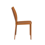 Dalia Stacking Side Chair in Cognac - Set of 2