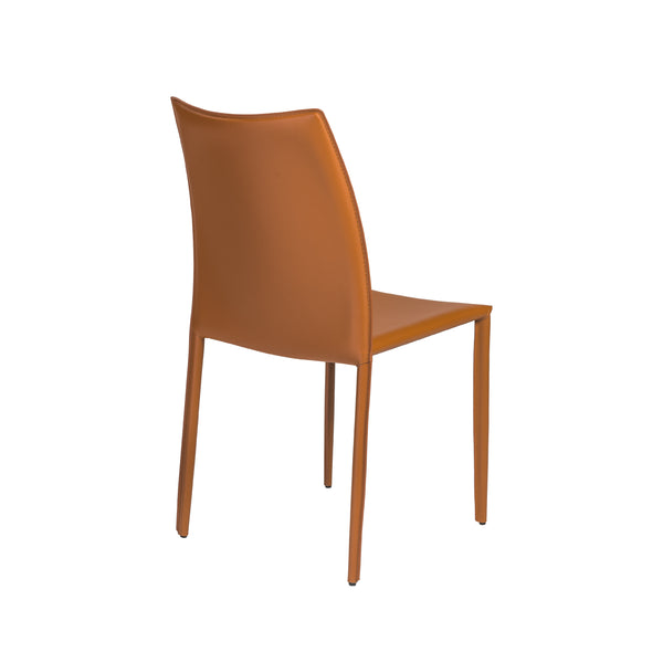 Dalia Stacking Side Chair in Cognac - Set of 2
