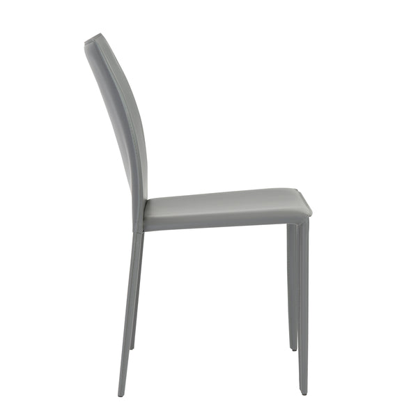 Dalia Stacking Side Chair in Gray - Set of 2