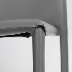 Dalia Stacking Side Chair in Gray - Set of 2