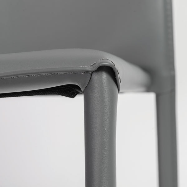 Dalia Stacking Side Chair in Gray - Set of 2