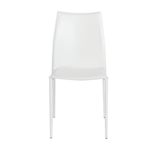 Dalia Stacking Side Chair in White - Set of 2