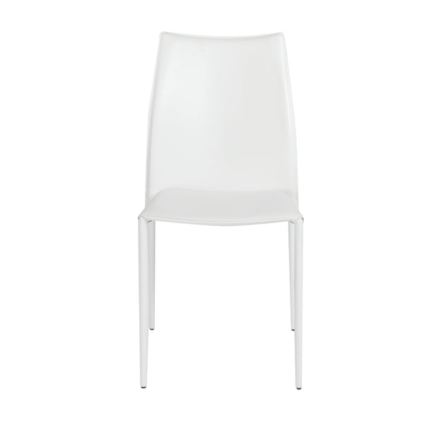 Dalia Stacking Side Chair in White - Set of 2