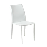 Dalia Stacking Side Chair in White - Set of 2