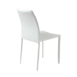 Dalia Stacking Side Chair in White - Set of 2