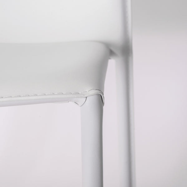 Dalia Stacking Side Chair in White - Set of 2