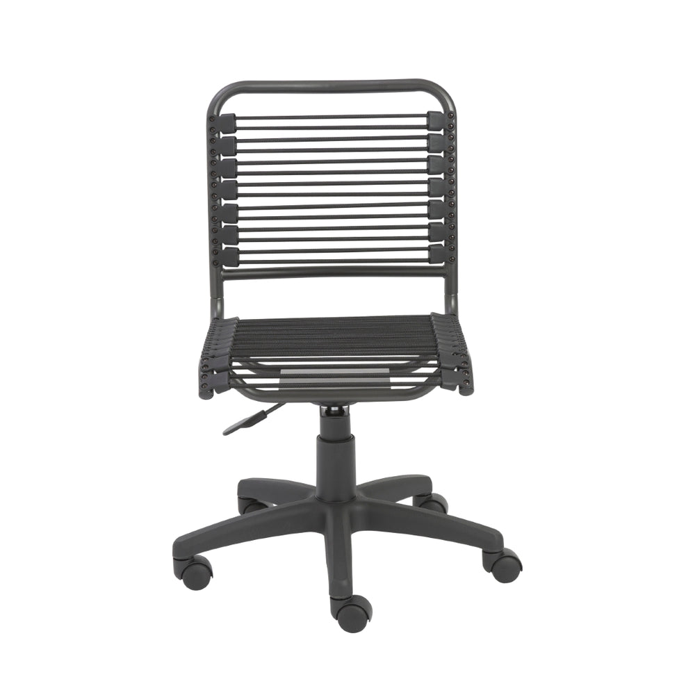 Bungie Low Back Office Chair in Black with Graphite Black Frame and Black Base