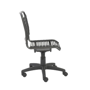 Bungie Low Back Office Chair in Black with Graphite Black Frame and Black Base