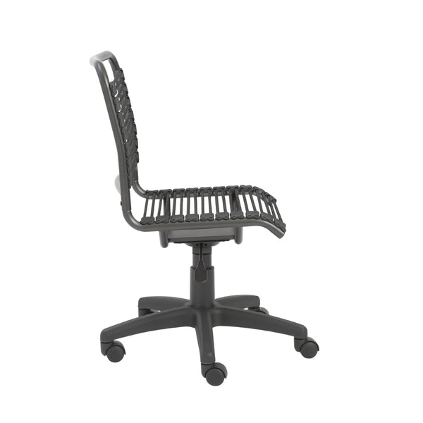 Bungie Low Back Office Chair in Black with Graphite Black Frame and Black Base