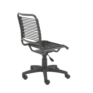 Bungie Low Back Office Chair in Black with Graphite Black Frame and Black Base